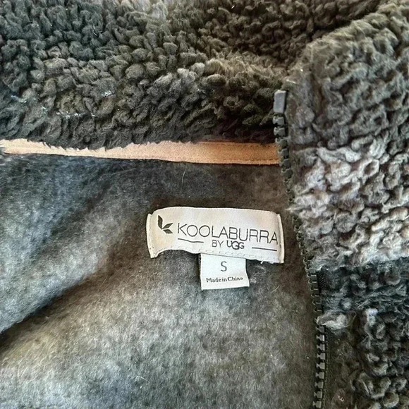 Koolaburra by UGG Sherpa Pullover Sage Green Camo Sz S - Picture 5 of 8